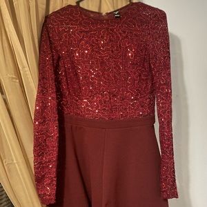 Windsor Romper- red/ burgundy